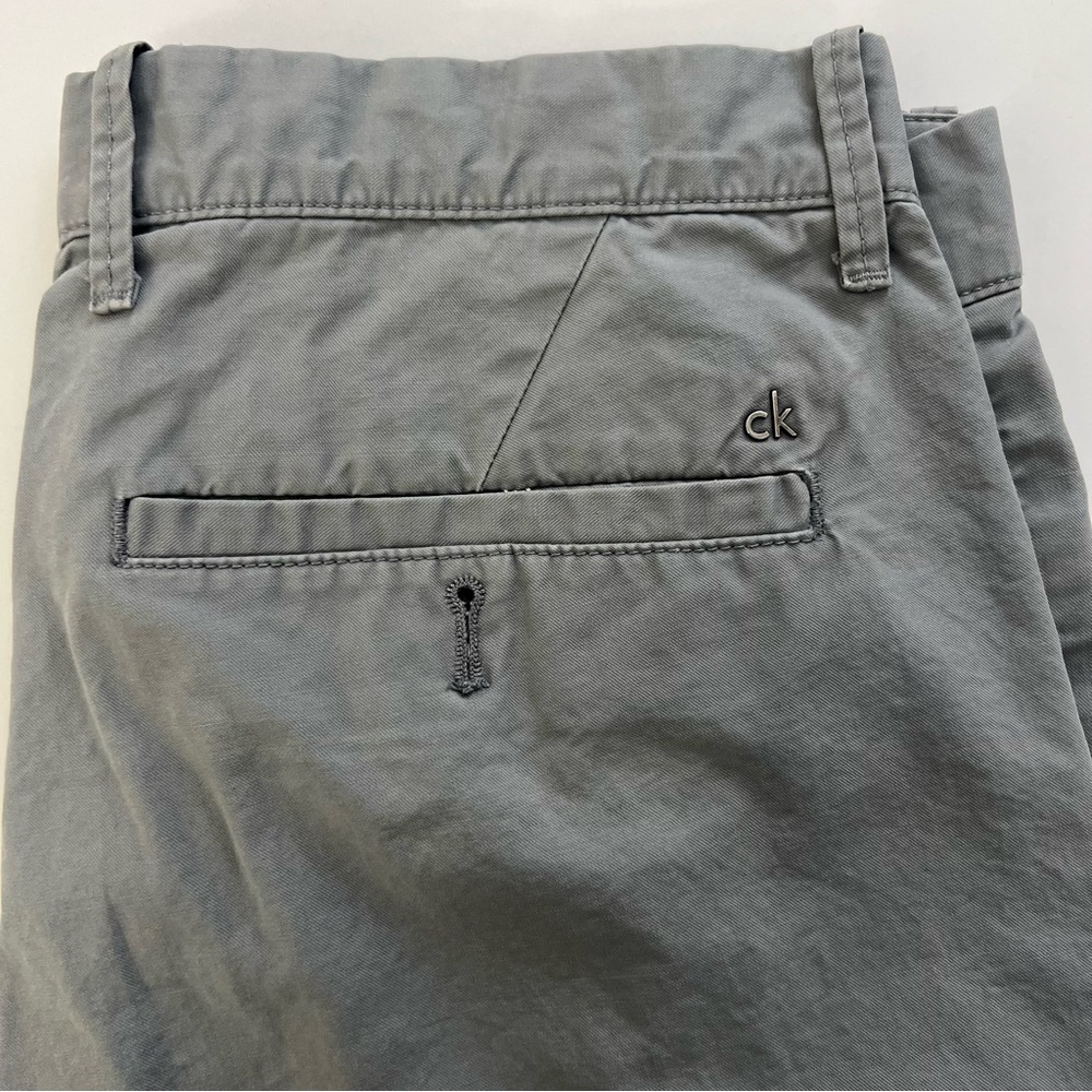 Men's Calvin Klein Gray Cotton Dress Pants Size 30x29 - Picture 7 of 11